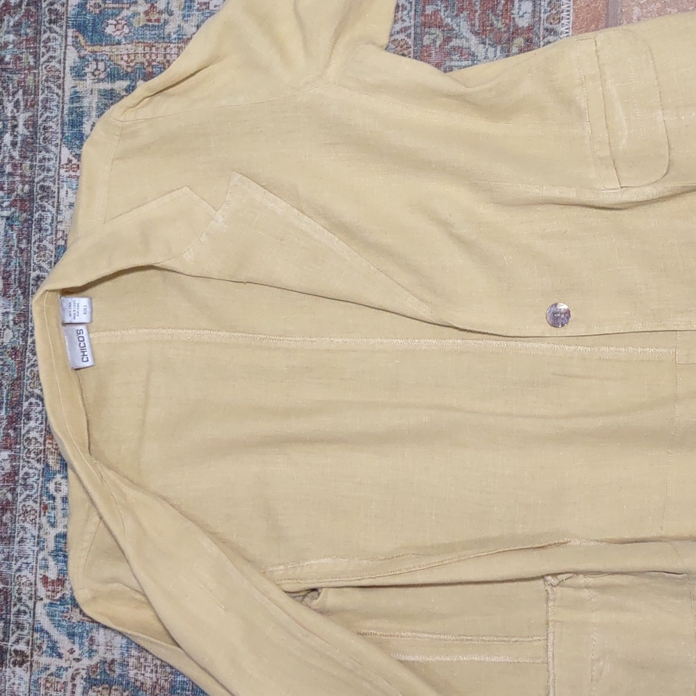 Chico's Linen Jacket - Picture 6 of 7